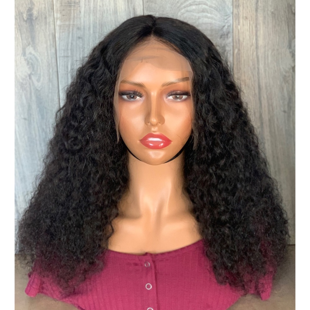 Human Hair Kinky Curly Lace Front Wig